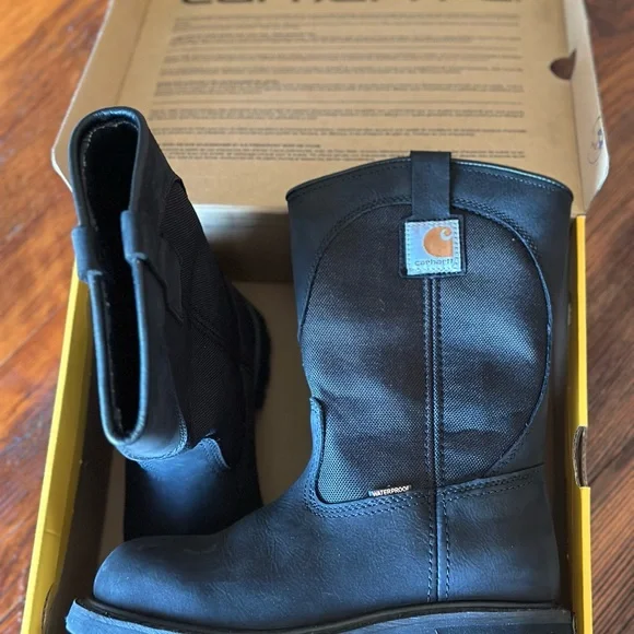 Women’s Black Carhartt 10” Wellington Work Boots - Picture 9 of 10